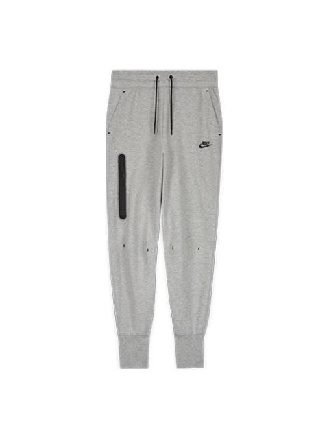 Nike (WMNS) Nike Sportswear Tech Fleece Zipper Slim Fit Bundle Feet Sports Pants/Trousers/Joggers Dark Gr