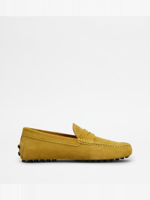 GOMMINO LOAFERS IN SUEDE - YELLOW