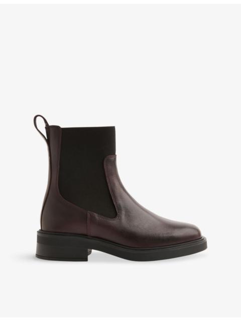 WHISTLES Elasticated Leather Chelsea Boots