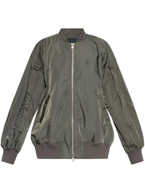 Yohji Yamamoto logo-patch bomber jacket