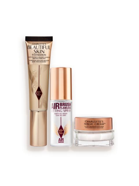 Charlotte Tilbury CHARLOTTE’S AWARD-WINNING COMPLEXION TRIO SKINCARE & MAKEUP KIT