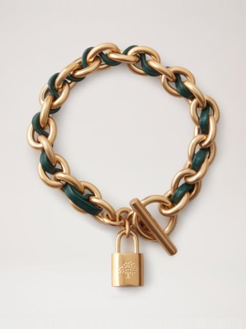 Mulberry Lily Leather Chain Bracelet
Mulberry Green Leather & Metal