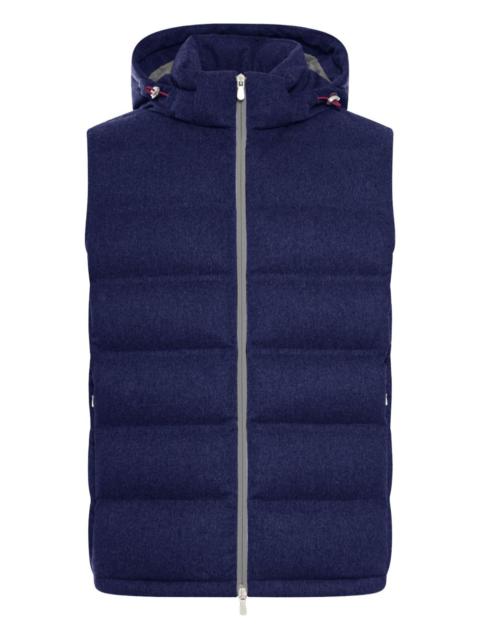 wool zip-up gilet