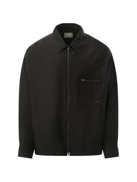 Wooyoungmi zip-up chest-pocket shirt