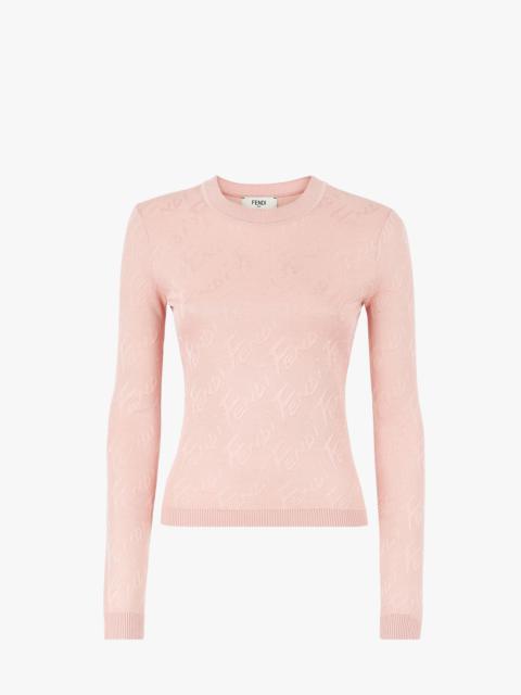 FENDI Pink viscose jumper