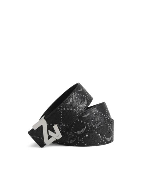 Zadig & Voltaire monogram-pattern belt