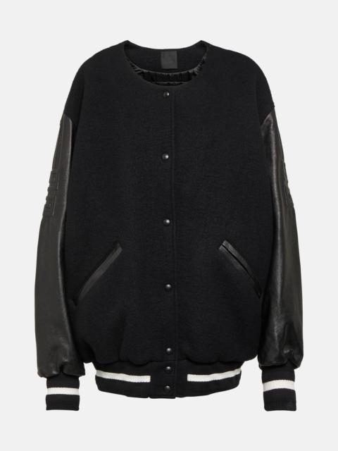 Givenchy Oversized wool-blend varsity jacket