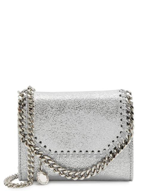 Falabella faux suede wallet-on-chain
