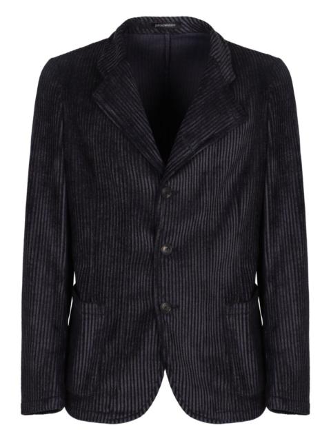 corduroy three-button blazer