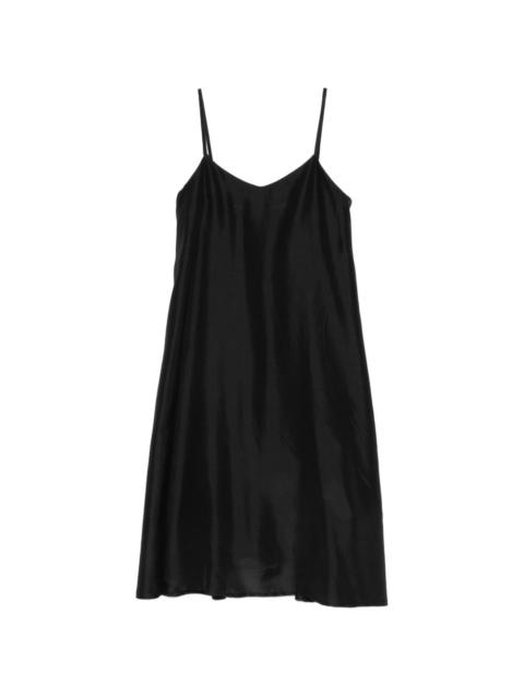 A TENTATIVE ATELIER satin-finish A-line dress