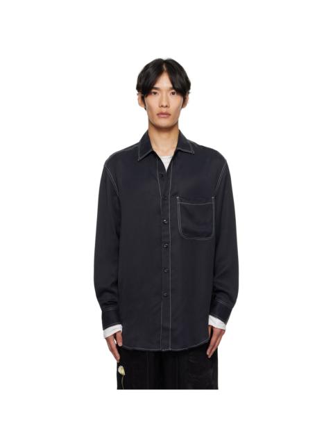 Song for the Mute Black L/S Oversized Shirt
