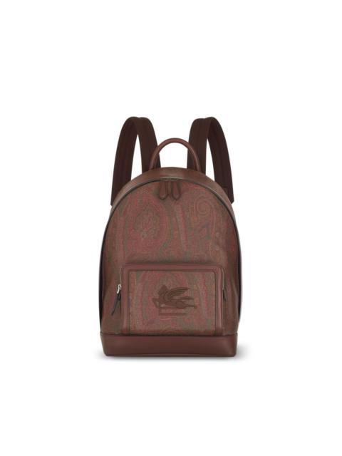 paisley-jacquard backpack