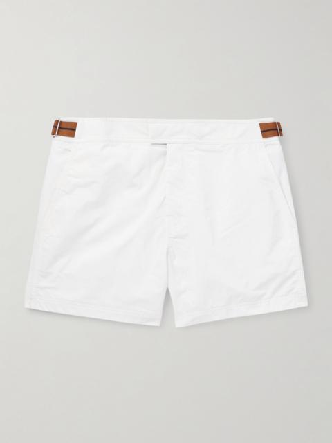 ZEGNA Rio Straight-Leg Mid-Length Swim Shorts White