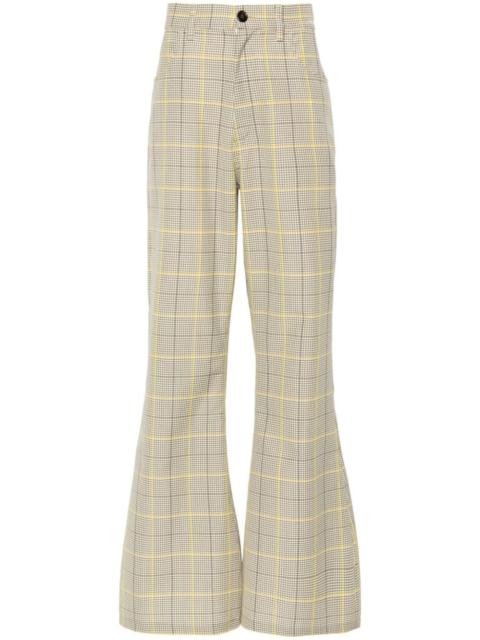 Marni microcheck trousers