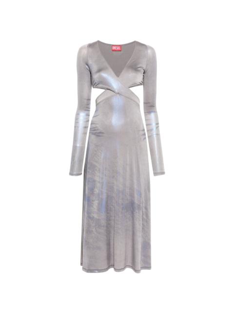 D-Farlies metallic midi dress