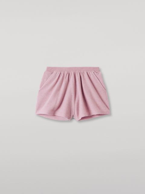 Johnstons of Elgin Cove Light Pink Cashmere Shorts