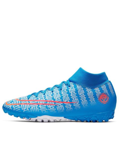 Nike Nike Mercurial Superfly 7 CR7 TF Turf 'Blue Pink' CQ4904-468