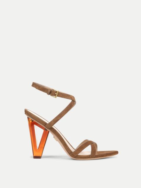 VERONICA BEARD LANAYA SUEDE ANKLE-WRAP SANDAL