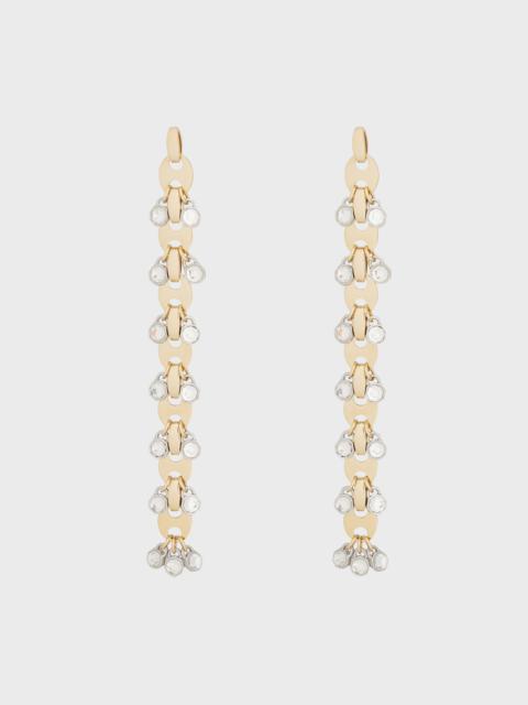 NANO SILVER AND GOLD EIGHT EARRING