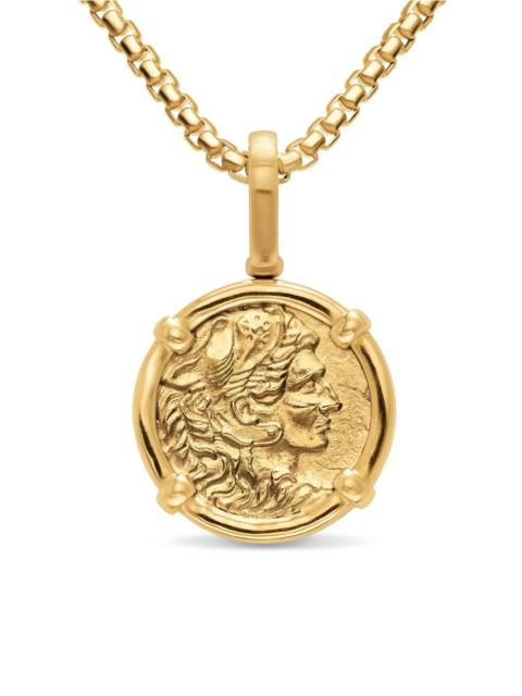DAVID YURMAN Men's Alexander the Great Amulet in 18K Yellow Gold, 20.5MM - Gold