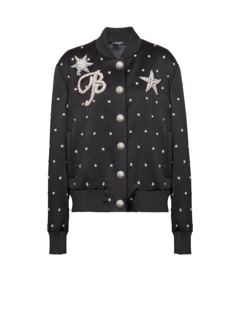 Balmain Stars embroidered bomber jacket