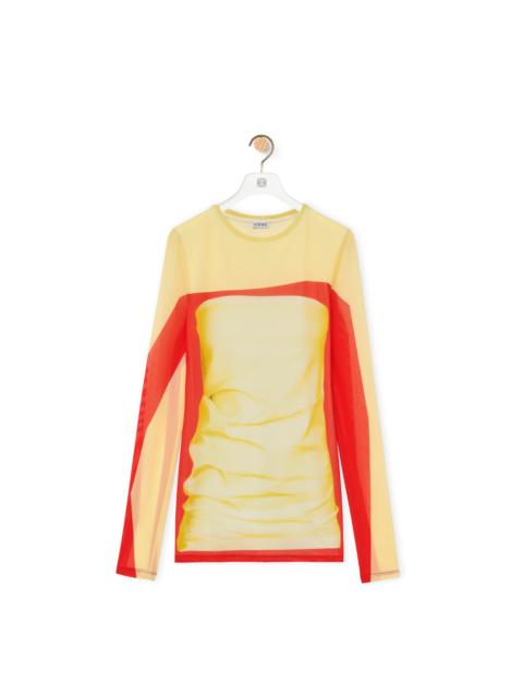 Loewe Long sleeve top in mesh