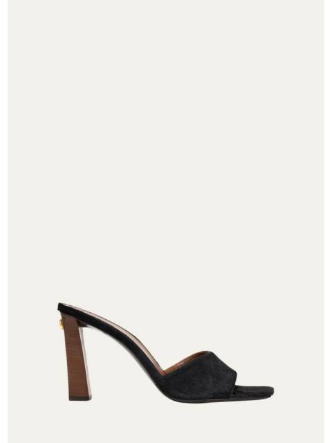 Giuseppe Zanotti 90mm Calf Hair Mules
