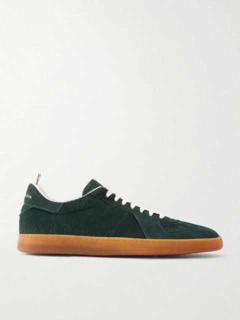 OFFICINE CREATIVE Militia 002 Suede-Trimmed Calf Hair Snakers