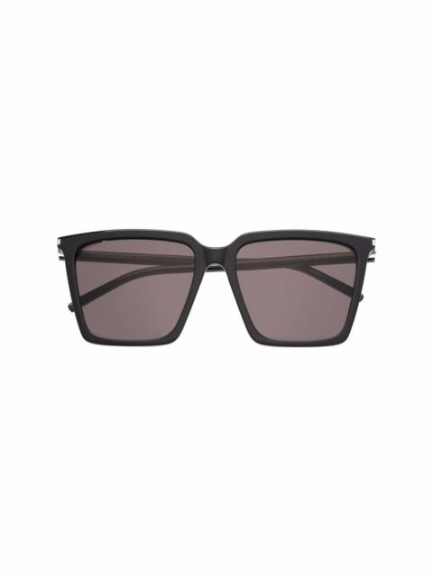 SAINT LAURENT oversized square sunglasses