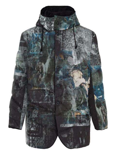Yohji Yamamoto graphic-print padded jacket