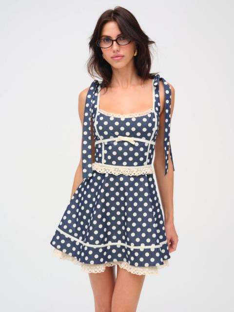 For Love & Lemons Dolly Dot Mini Dress