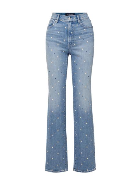 VERONICA BEARD DYLAN EMBELLISHED STRAIGHT-LEG JEAN