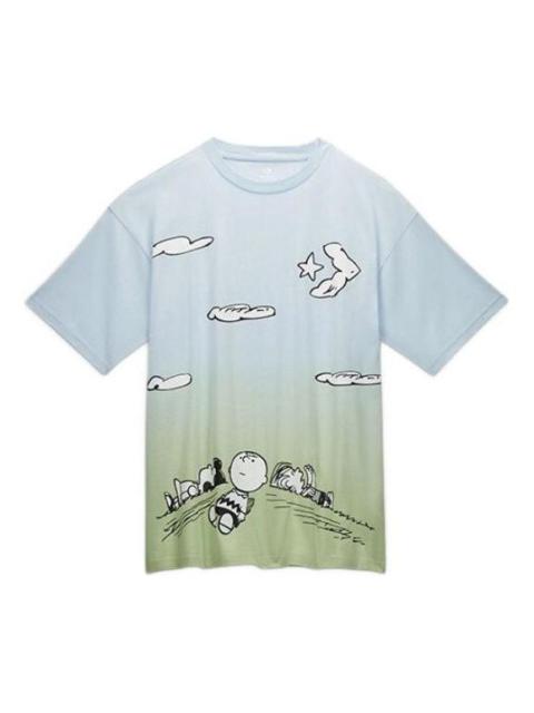 Converse x Peanuts Cloud Watching T-Shirt 'Blue Green' 10024375-A01