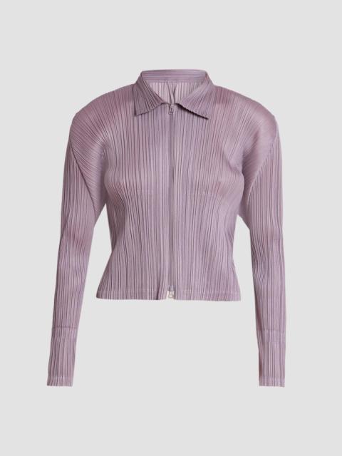 Pleats Please Issey Miyake Women's Monthly Colors: August Blouson Jacket - Grayish Purple