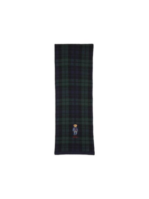 Polo Ralph Lauren Polo Bear plaid scarf