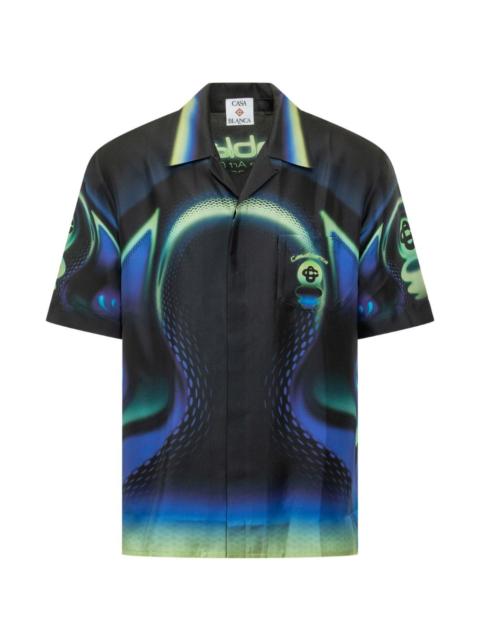 CASABLANCA cuban-collar shirt