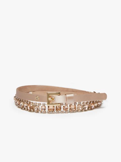 Max Mara Satin jewellery belt