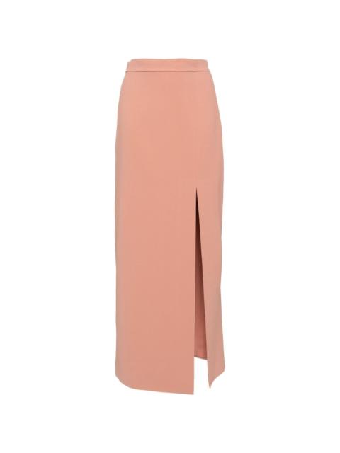 ワンピース Elie Saab Gabardine Midi Skirt Green Gabardine Wrap Skirt – ELIE SAAB
