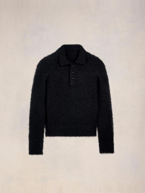 AMI Paris ALPACA MOHAIR BRUSHED POLO