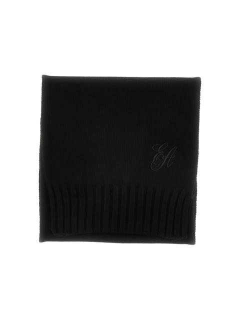 EMPORIO ARMANI ribbed-knit scarf