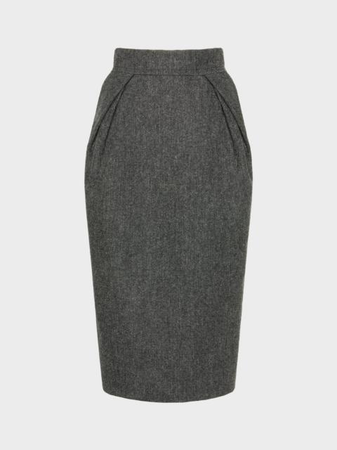 Maison Margiela Wool midi skirt