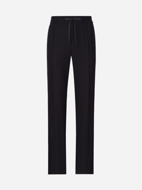 Dolce & Gabbana Stretch jersey jogging pants
