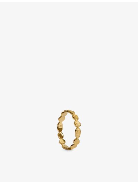 MONICA VINADER Capri Mini 18ct Yellow Gold Vermeil Stacking Ring