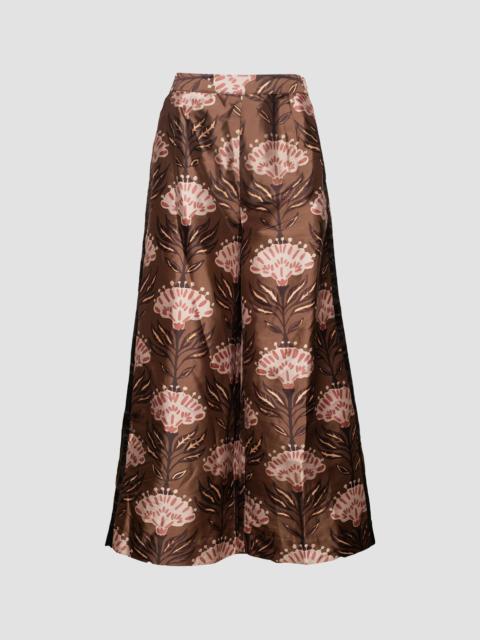 FRANCES VALENTINE Women's Heirloom Floral Palazzo Pants - Olive Multi