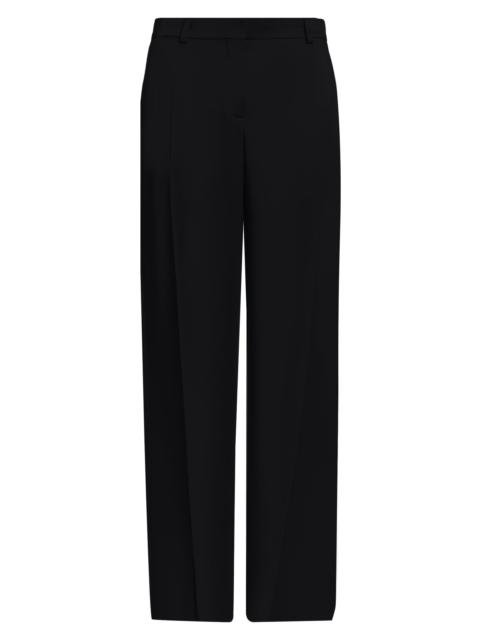 Stella McCartney Women's Satin Dropped Waist Straight Pants - Black