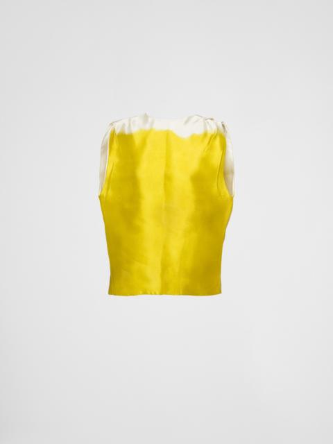 Prada Printed satin top