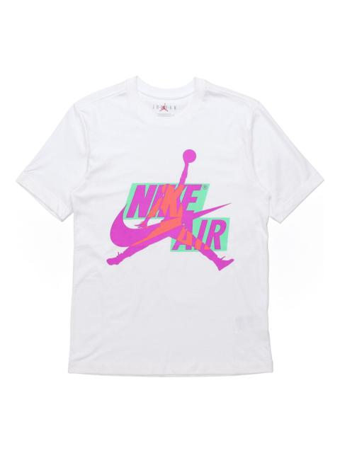 Air Jordan Jumpman Classics HBR Round Neck Short Sleeve White CU9571-101