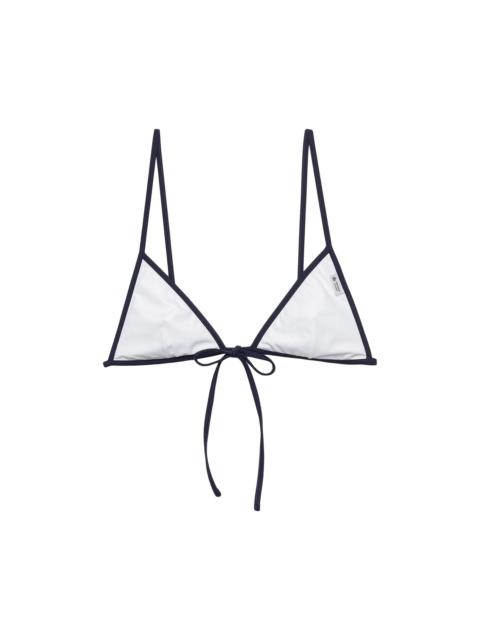 Prada Women's Jersey Bikini Top - White