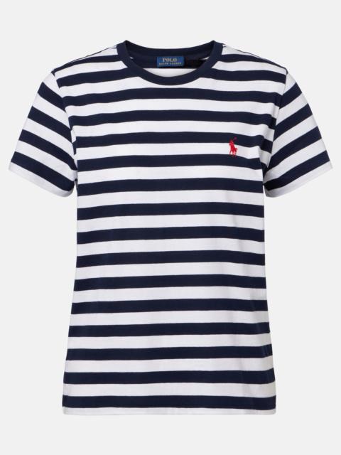 Polo Ralph Lauren Logo striped cotton jersey T-shirt