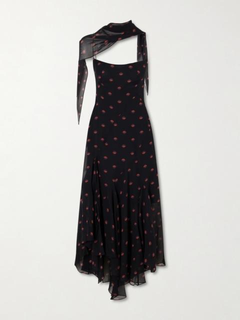 LIBEROWE Aubrey Floral-print Silk-chiffon Gown